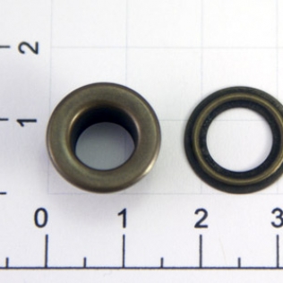 Люверс круглый пластина 8 мм антик