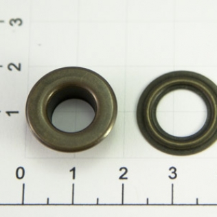 Люверс круглый пластина 10 мм антик