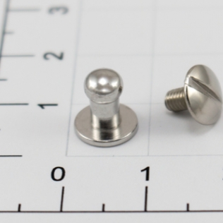 Кобурная кнопка винт 5 мм никель