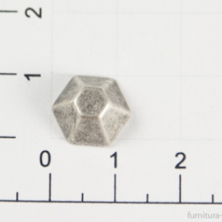 Хольнитен шестигранный трапеция 10 мм серебро черное (античное)