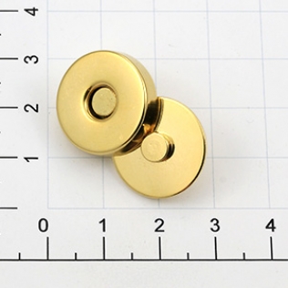 Магнит кнопка 18 мм золото