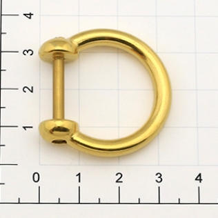 Ручкодержатель для сумок 17 мм золото