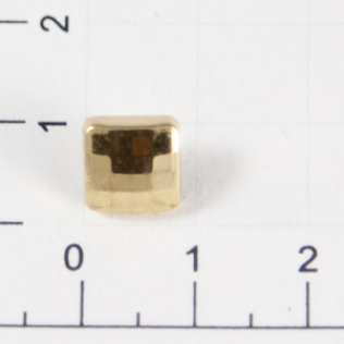 Заклепки квадратные 16 граней 8 мм золото