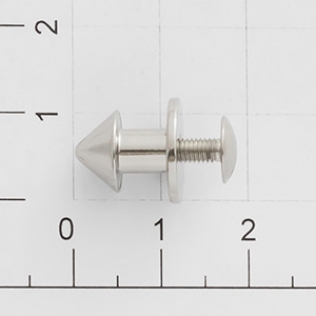 Кобурная кнопка винт 9 мм никель