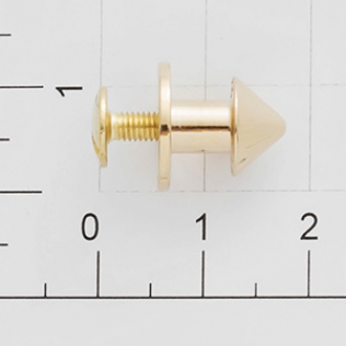Кобурная кнопка винт 9 мм золото