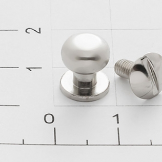 Кобурная кнопка винт 8 мм никель