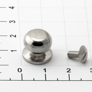 Кобурная кнопка винт 13 мм никель