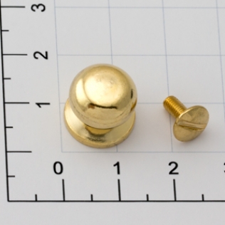 Кобурная кнопка винт 13 мм золото