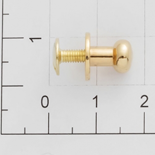 Кобурная кнопка винт 7 мм золото