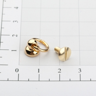 Кнопка кобурная с кольцом 8 мм золото