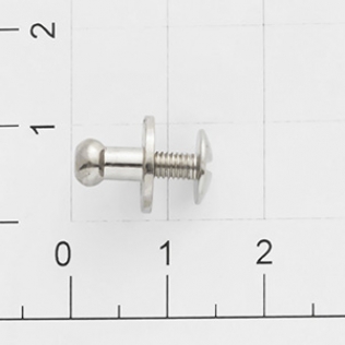 Кобурная кнопка винт 5 мм никель