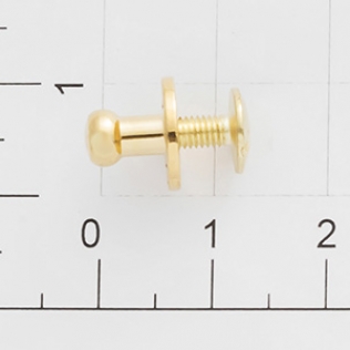 Кобурная кнопка винт 5 мм золото