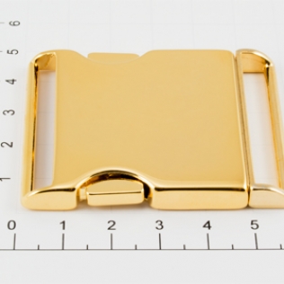 Пряжка застежка фастекс 40 мм золото