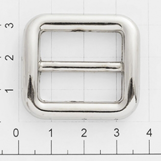 Шлевка - рамка регулятор 25 мм никель