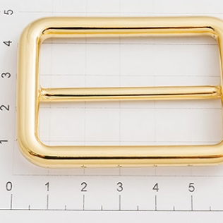 Шлевка - рамка регулятор 50 мм золото