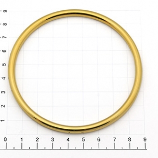 Ручка кольцо для сумки 80 мм золото