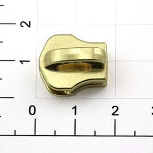 Слайдер для металлической молнии Т-8 8 мм золото