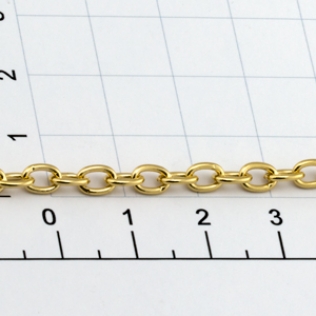 Цепочка для сумки (тип 100) 3 мм золото