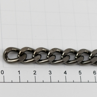 Цепочка для сумки (тип 300-D) 9 мм никель темный