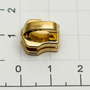 Слайдер для металлической молнии Т-5 5 мм золото