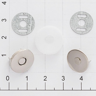Магнит кнопка 14 мм никель