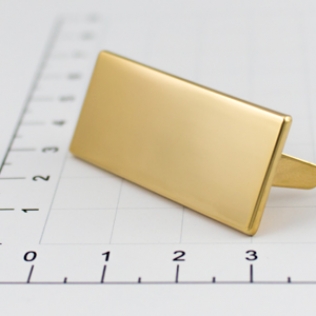 Планка для логотипа 40 мм золото