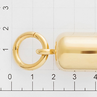 Кулон наконечник для кисточки 15 мм золото
