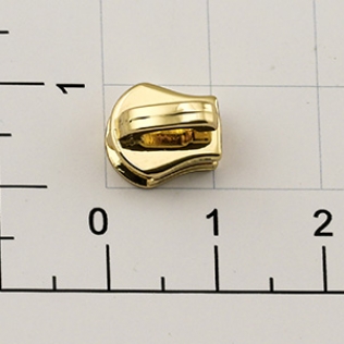 Слайдер для металлической молнии Т-3 3 мм золото