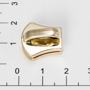 Слайдер для металлической молнии Т-8 8 мм золото