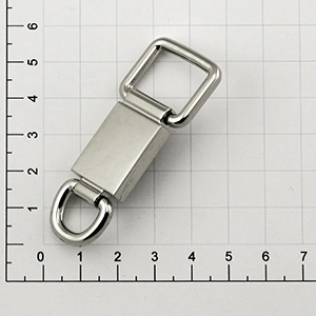 Ручкодержатель для сумок двойной 18 мм никель