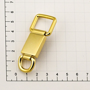 Ручкодержатель для сумок двойной 18 мм золото