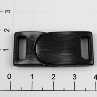 Пряжка магнитная застежка для ремней L-35 15 мм черный металл