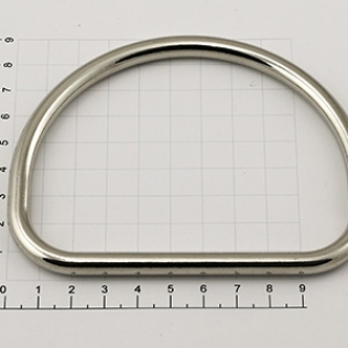 Ручка для сумки полукруглая 80 мм никель
