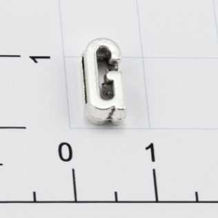 Буквы для наборных браслетов «G» 10 мм никель