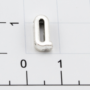 Буквы для наборных браслетов «Q» 10 мм никель