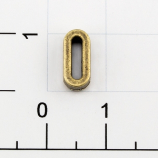 Буквы для наборных браслетов «O» 10 мм антик