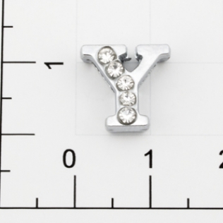 Буквы для наборных браслетов «Y» 12 мм никель