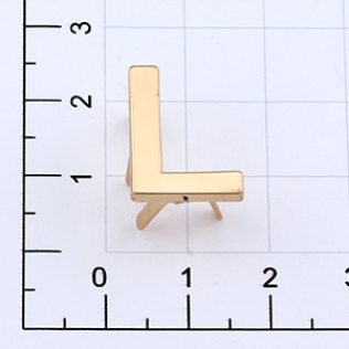 Буквы для наборных браслетов «L» 18 мм золото