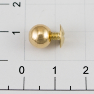 Хольнитен шар на винте 8 мм золото