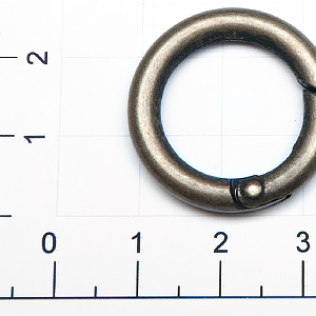 Кольцо карабин 18 мм антик