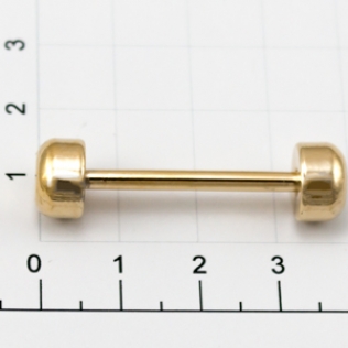 Ручкодержатель для сумок гантелька 25 мм золото