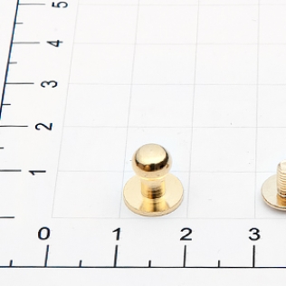 Кобурная кнопка винт 6 мм золото