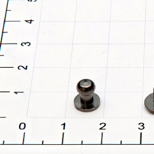 Кобурная кнопка винт 5 мм никель темный