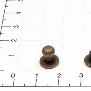 Кобурная кнопка винт 6 мм антик