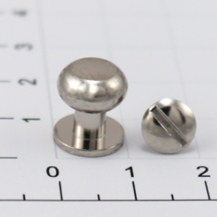 Кобурная кнопка винт 12 мм никель
