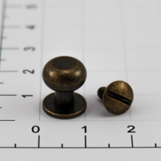Кобурная кнопка винт 12 мм антик