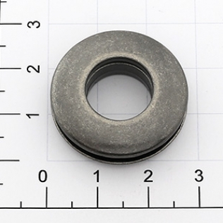 Люверс круглый на винтах 12 мм серебро черное (античное)