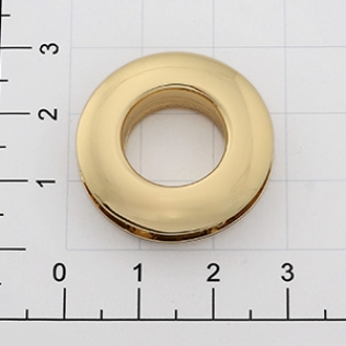 Люверс круглый на винтах 13 мм золото
