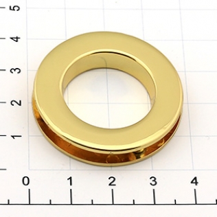 Люверс круглый на винтах 22 мм золото