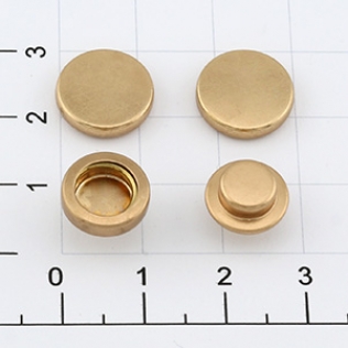 Кнопка усиленная кольцевая COBRAX для одежды и сумок 12 мм золото